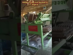 간단한 구조 달걀 트레이 기계 반 자동 하나