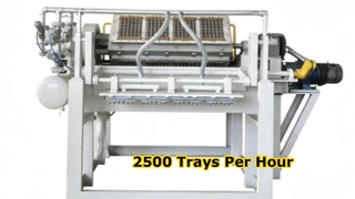고속 2500 PC h 회전식 계란 트레이 기계 테스트