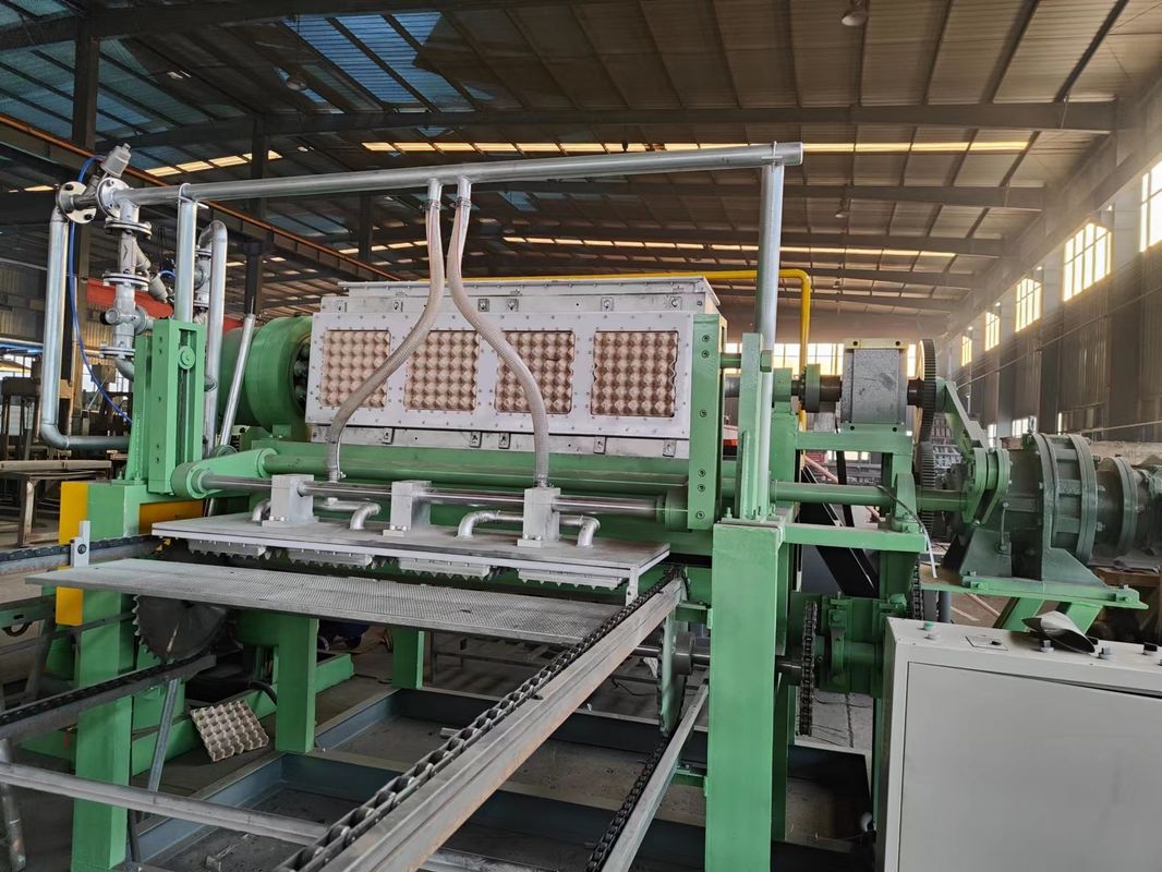 2500개/시간 4*4 몰드 로터리 종이 계란 트레이 기계 PLC 제어 및 계란 트레이 성형 생산용 플라스틱 몰드 재료