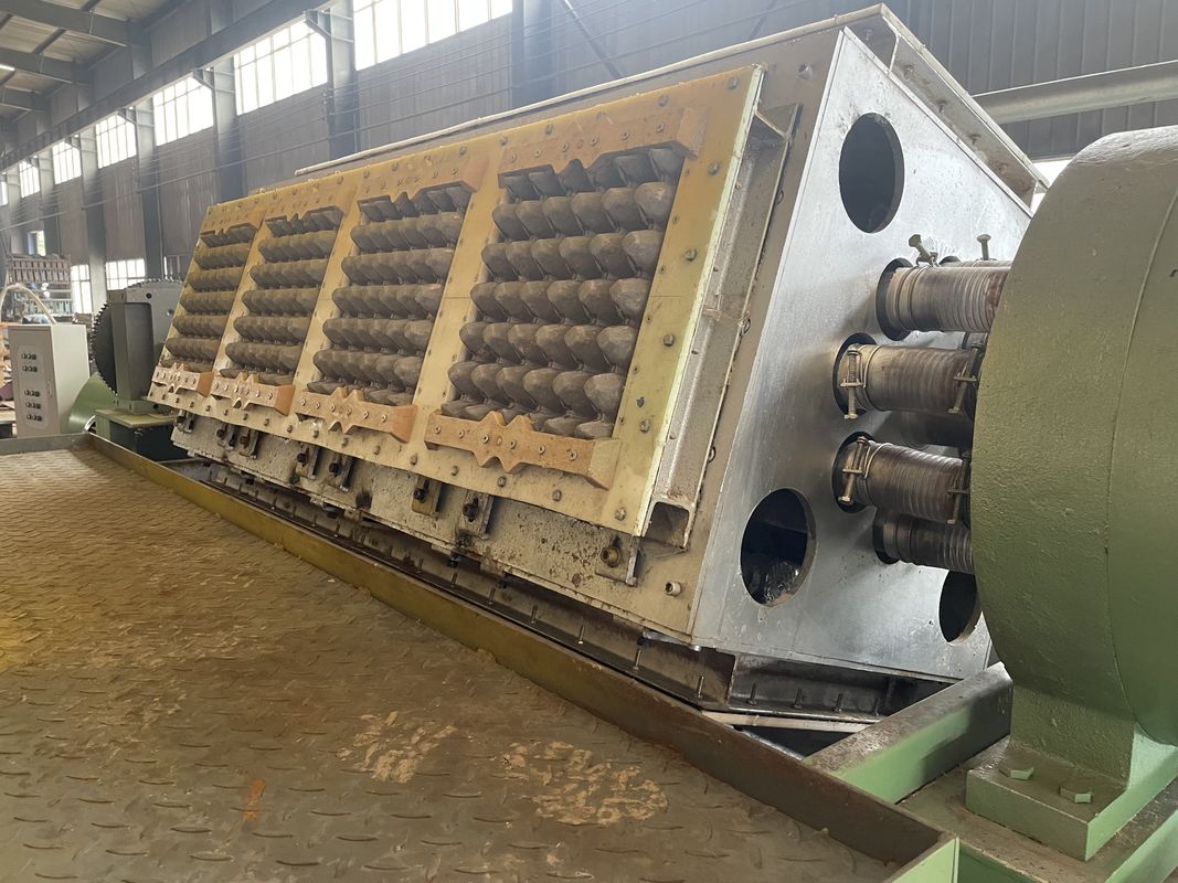 2500개/시간 4*4 몰드 로터리 종이 계란 트레이 기계 PLC 제어 및 계란 트레이 성형 생산용 플라스틱 몰드 재료