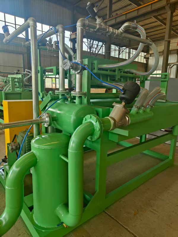 1500pcs / h 소기업 반 자동 계란 트레이 기계 / 애플 트레이 만드는 기계 간단한 구조 속도 조절 알루미늄 폼 PLC 제어