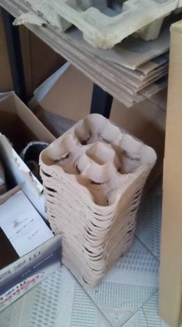 회전하는 유형 종이 계란 쟁반 생산 라인 큰 수용량 1500-5000pcs/h