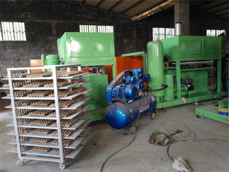 왕복식 난좌 생산 라인, 펄프지 몰딩기 20kw-80kw