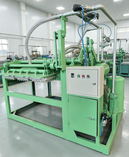 20-45kw 700-1000pcs Per Hour Egg Tray Machine EggTray 생산 라인 에그 트레이를 만드는 에그 카튼 신발 트레이 유치실 트레이 알루미늄 곰팡이 PLC 제어