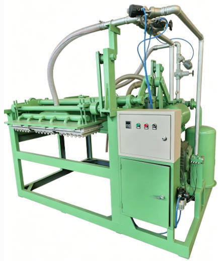Automatic 40kw Small1000pcs Per Hour Paper Egg Tray Machine EggTray Production Line For Making Egg Trays Egg Cartons Shoes Trays Apple Trays PLC Controlled
