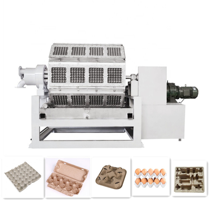 로터리 종이 계란 트레이 기계 4000pcs/H 오렌지 및 녹색 펄프 성형 기계, 4층 금속 건조기 포함, 종이 계란판/트레이 제작용, 사과 트레이 제작
