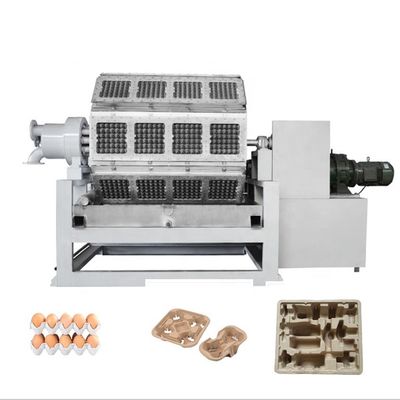 로터리 종이 계란 트레이 기계 4000pcs/H 오렌지 및 녹색 펄프 성형 기계, 4층 금속 건조기 포함, 종이 계란판/트레이 제작용, 사과 트레이 제작